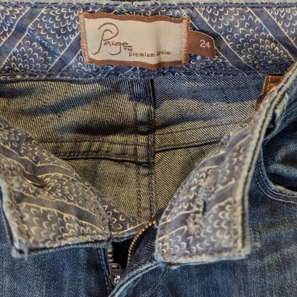 Paige Laurel Canyon Low rise boot cut denim Jeans Size 24 - Picture 6 of 6